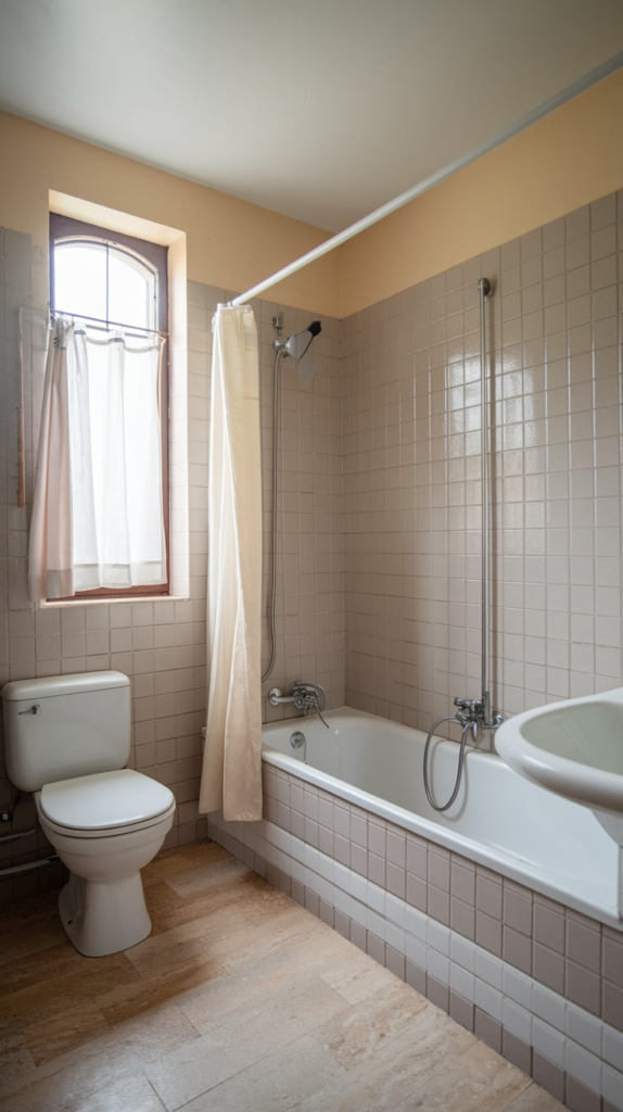 Bathroom accent wall