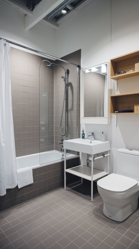 DIY towel rack with hooks