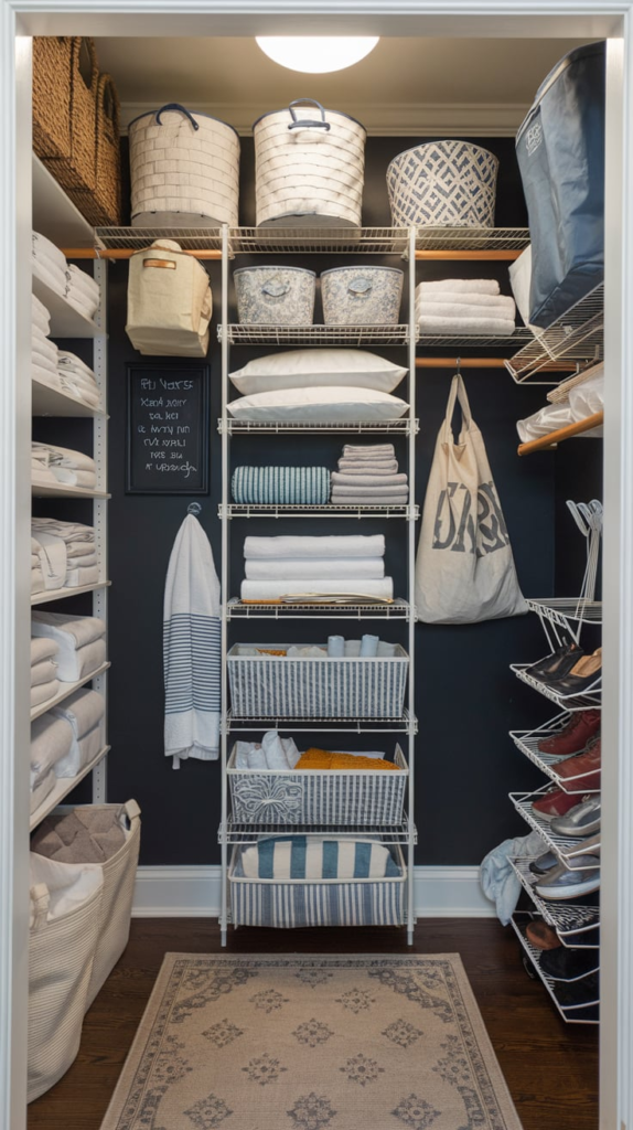 Scented sachets in linen closet