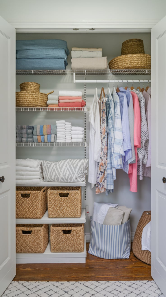 Seasonal linens stored separately