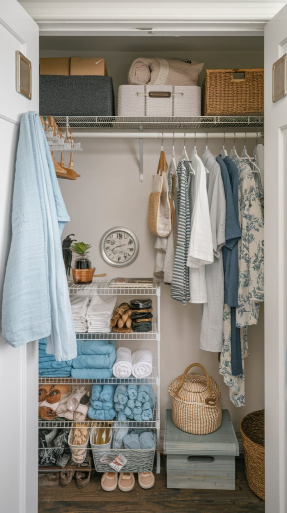 Decluttering linen closet
