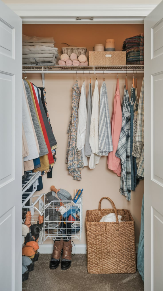 Drawer dividers in linen closet