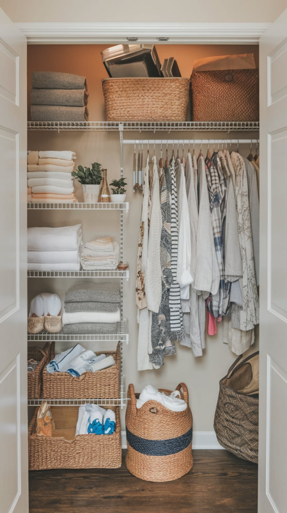 Basket with extra toiletries
