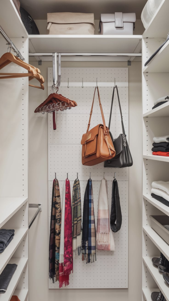 Light colored closet interior