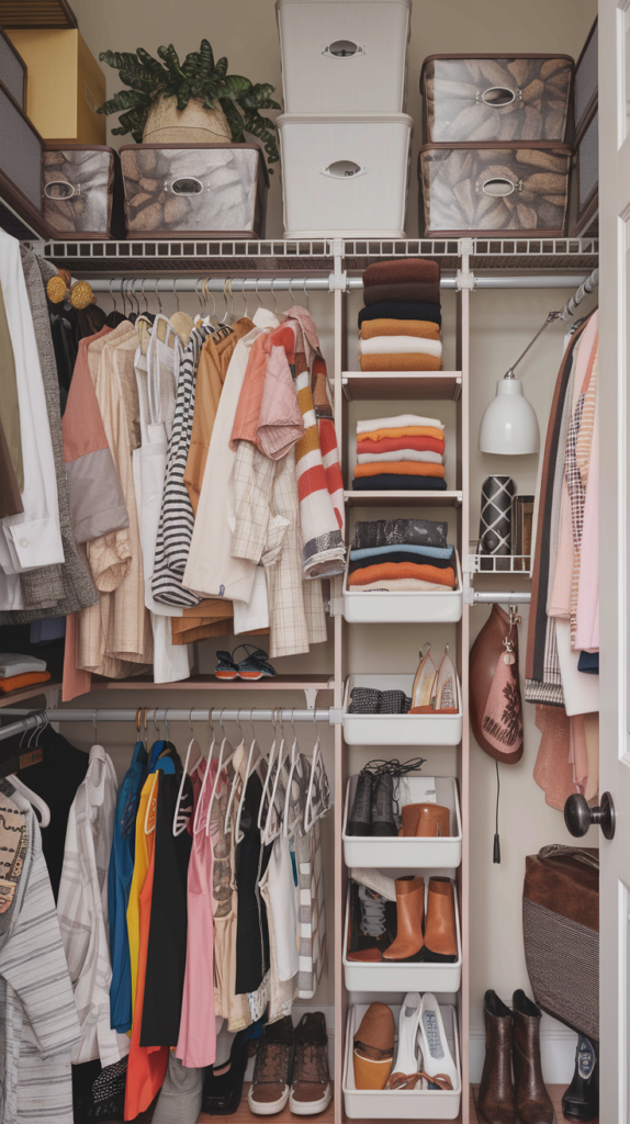 Magazine holders used for scarves and clutches