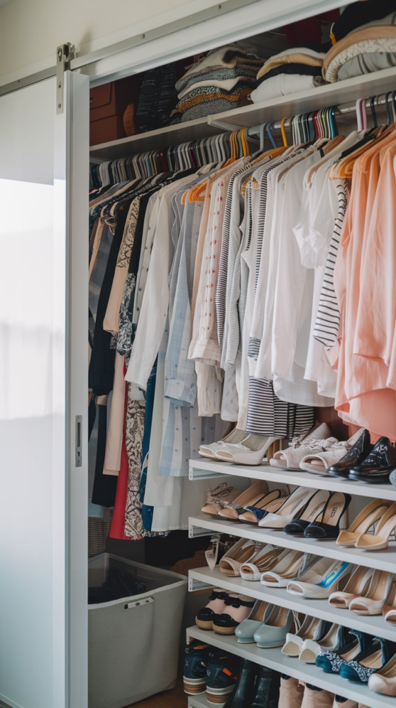 Slide-out pants rack