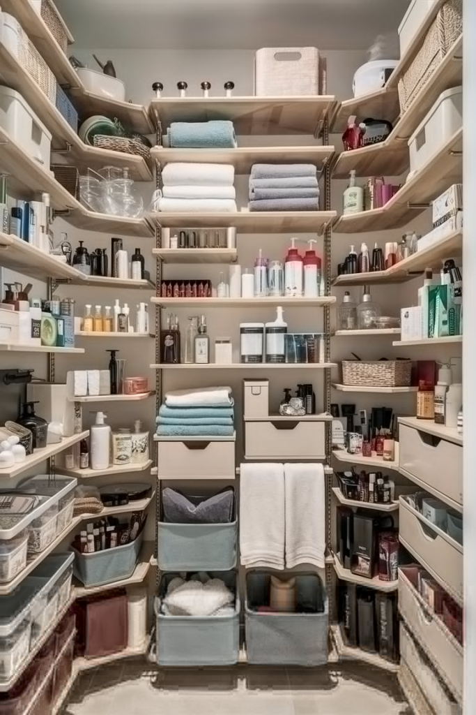 Tension rods for vertical storage