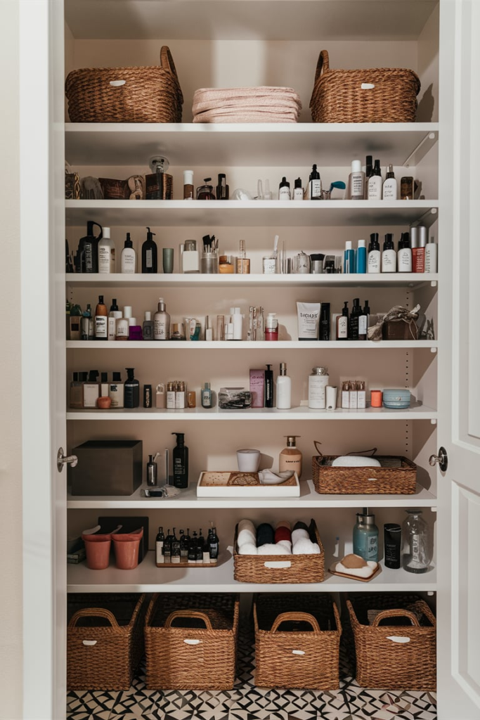 Accessible toilet paper storage