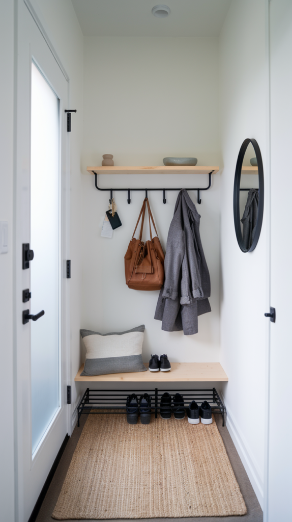 Built-in cubbies for entryway organization