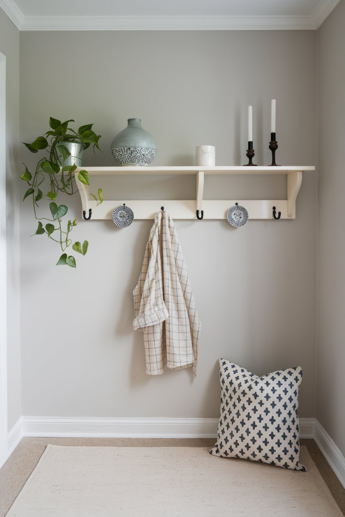Organized and stylish entryway