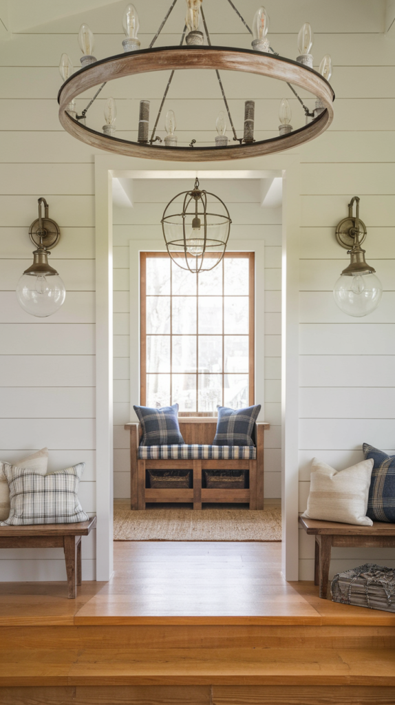 Large drum pendant light