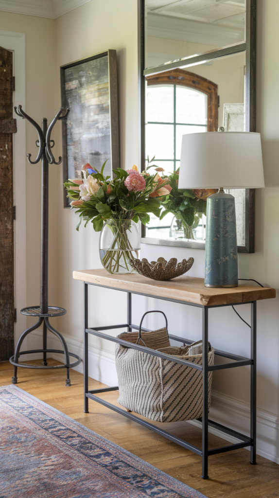 Wall molding in entryway