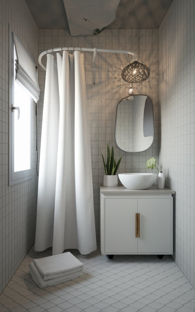 Minimalist powder room design