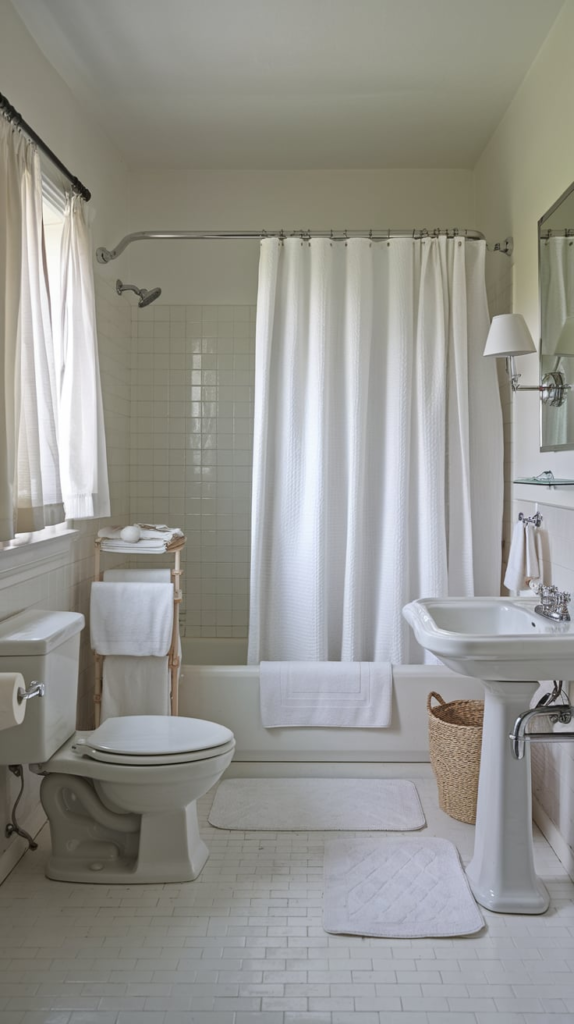 Coastal style powder room