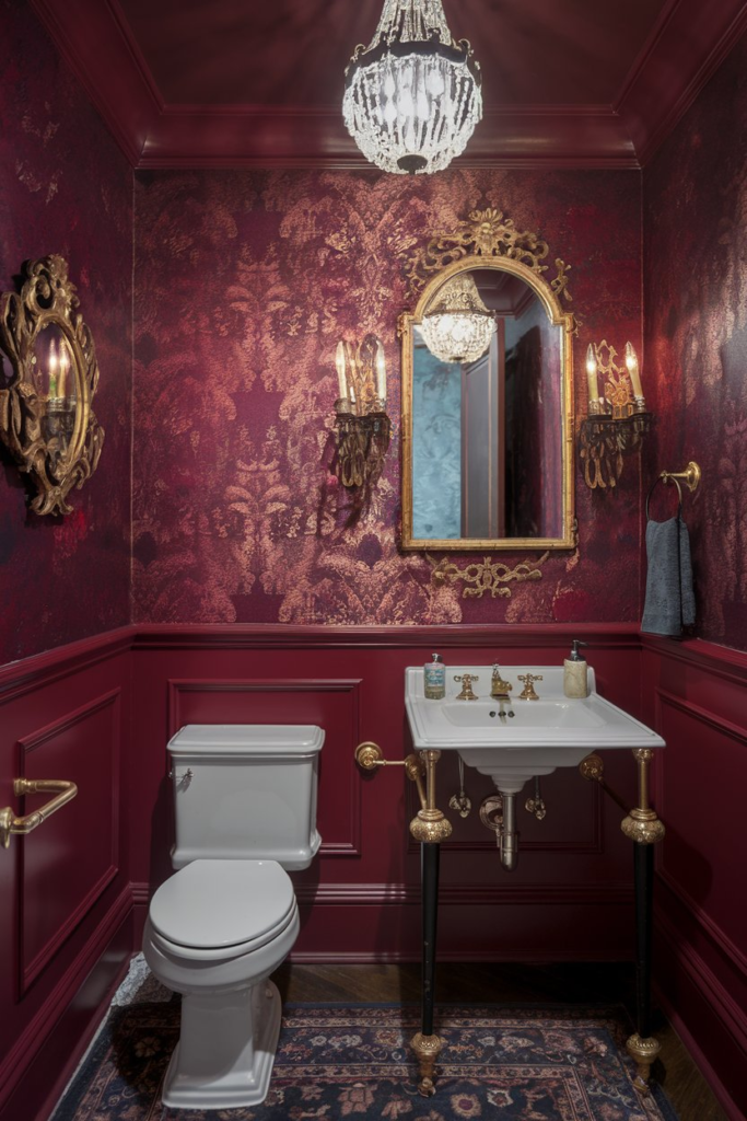 Stylish powder room