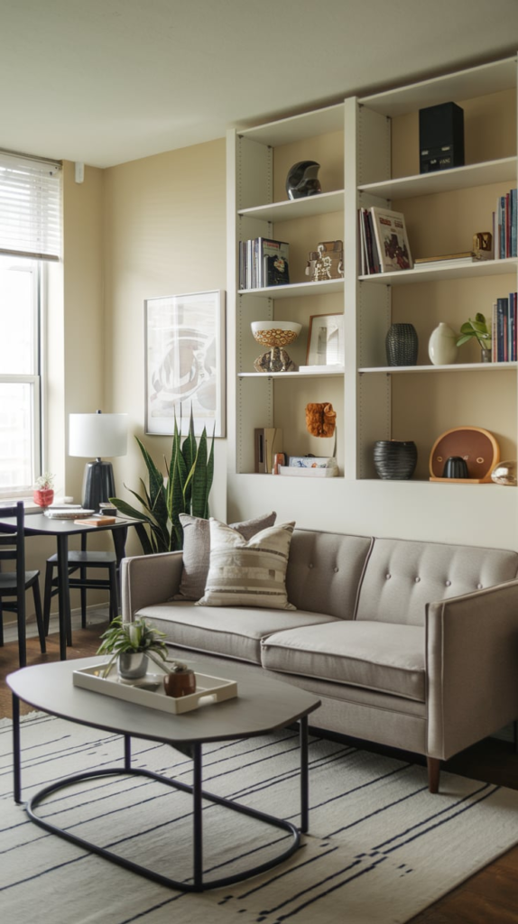 Floating shelves for storage