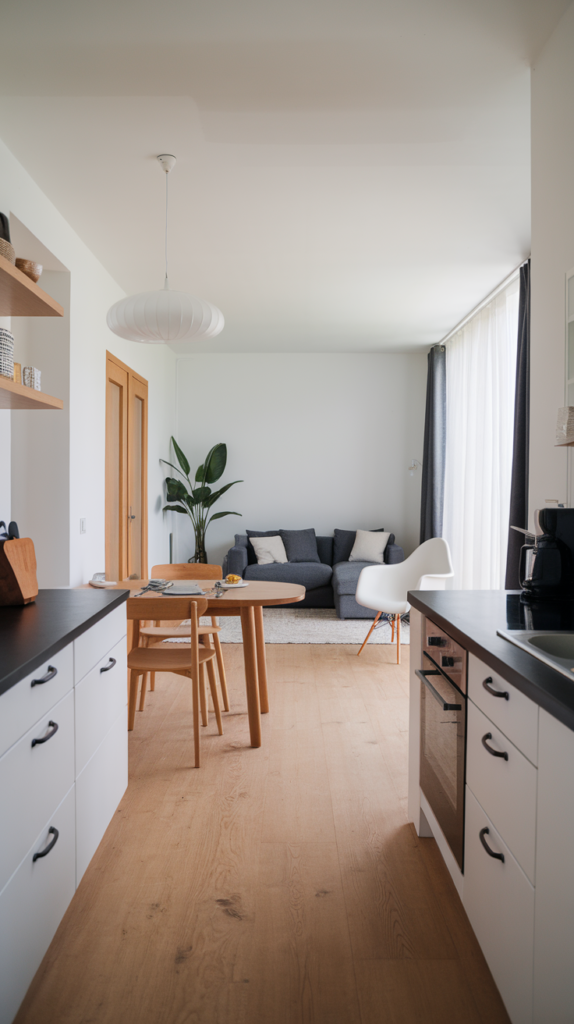 Open concept dining area