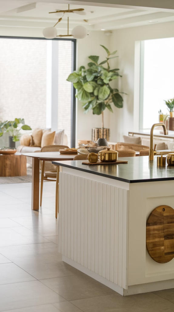 Mirror to expand dining space