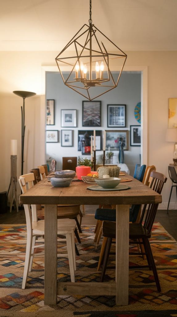 Sculptural artistic lighting fixture