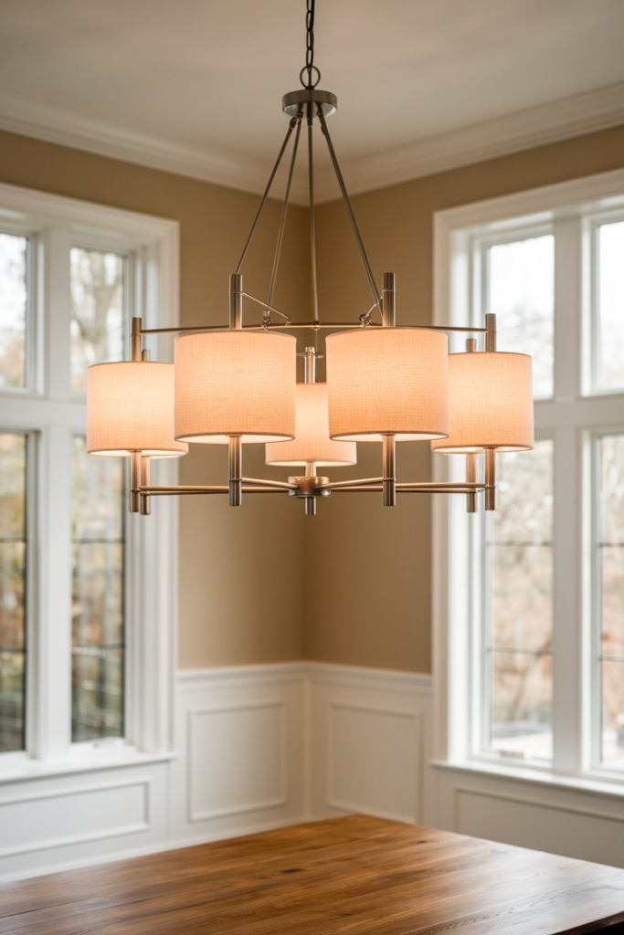 Elegant dining room lighting