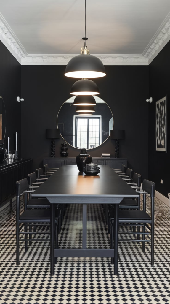 Dark Moody Dining Room