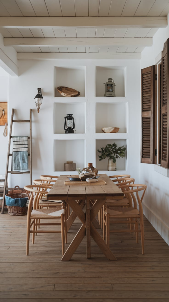 Vintage decor in dining room