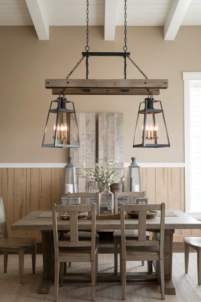 Handcrafted items in dining room