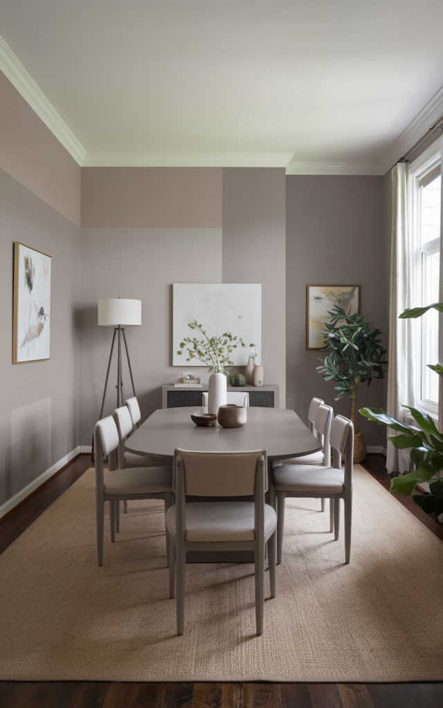 Stylish Dining Room Accent Wall