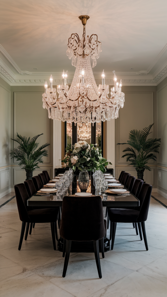 Modern minimalist chandelier