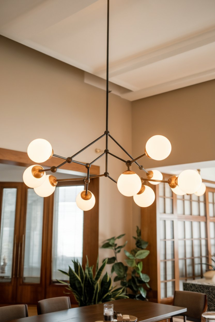 Large statement chandelier