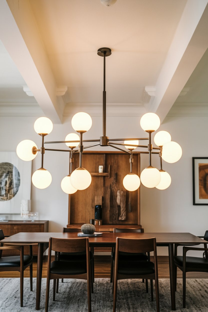 Two matching chandeliers