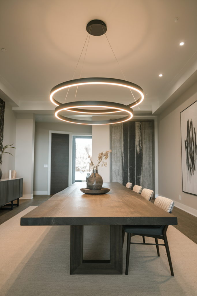 Abstract sculptural chandelier