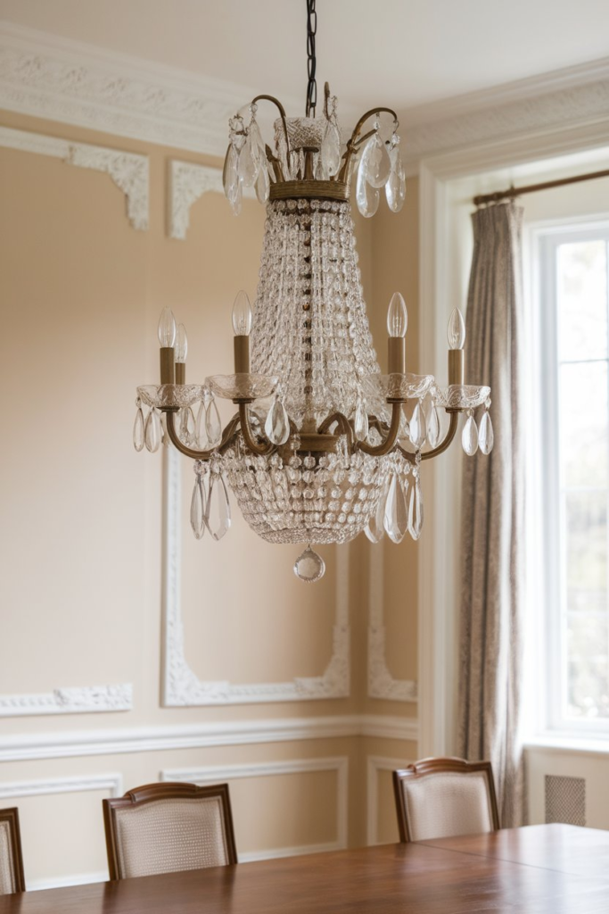 Beaded chandelier