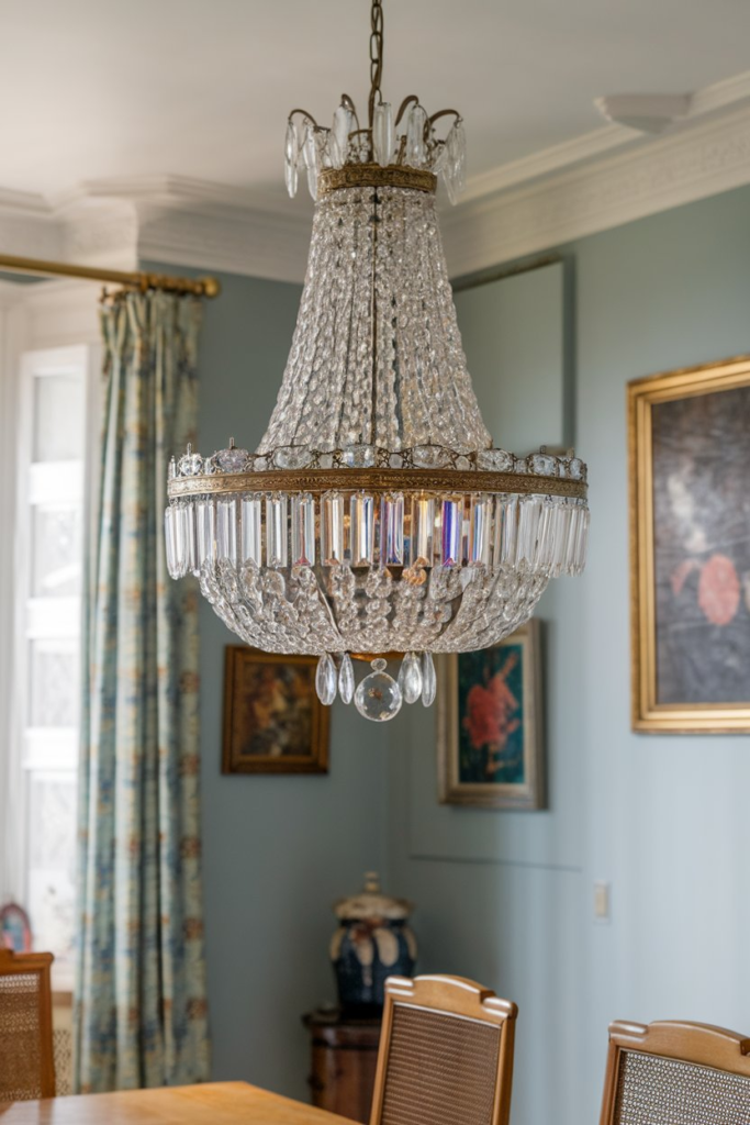 Glass bubble chandelier