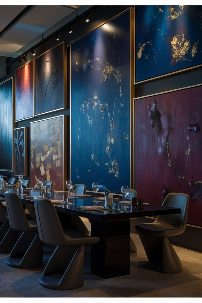 Arched doorway in dining room