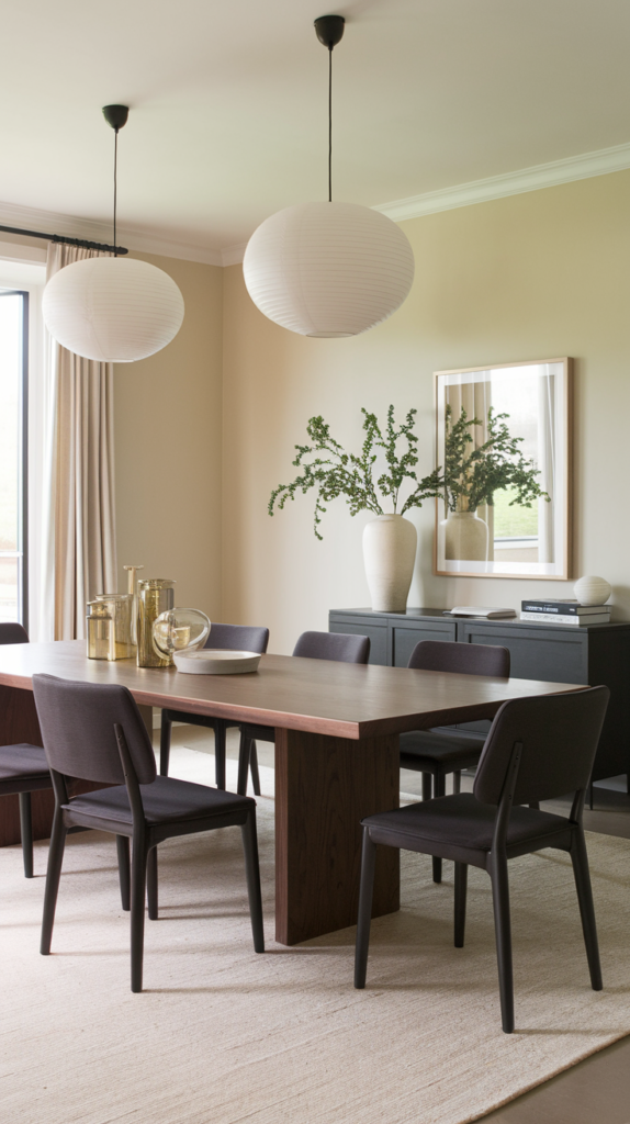 Plush upholstered dining chairs