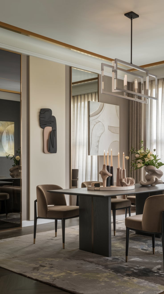 Luxurious floor-to-ceiling drapes