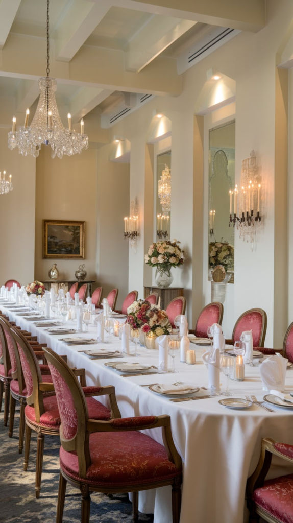 Vintage furniture in dining room