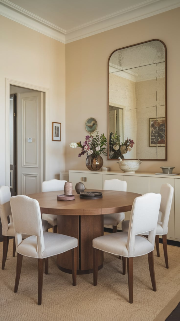 Gallery wall in dining room