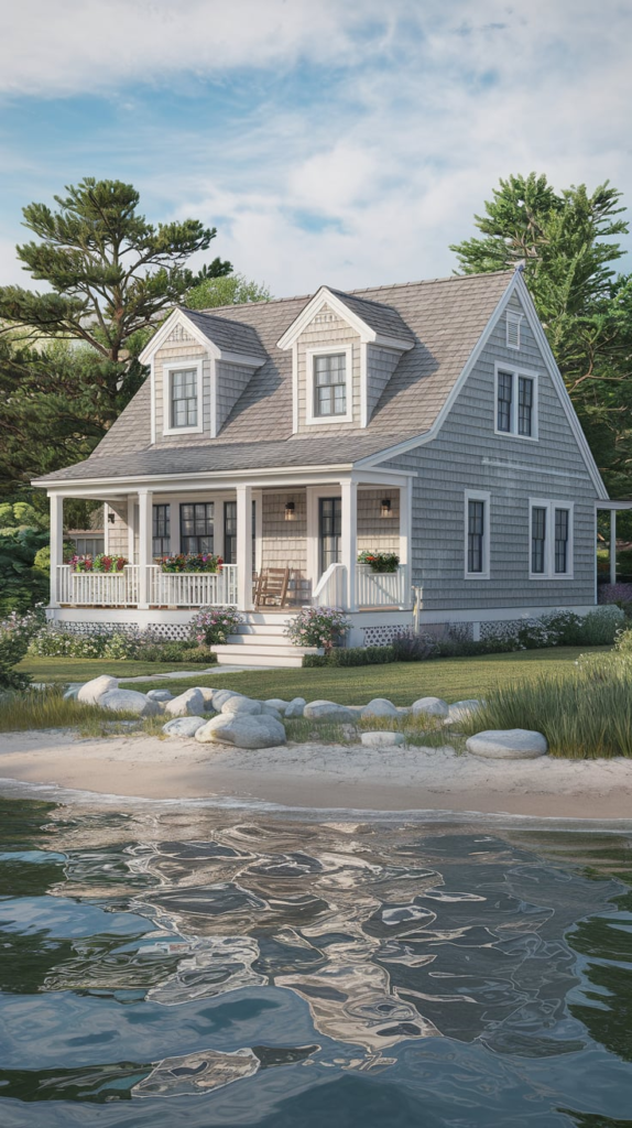 Flower boxes under windows