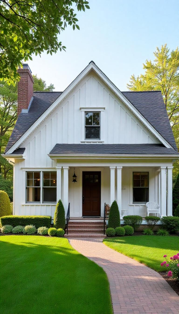 Adirondack chairs on porch