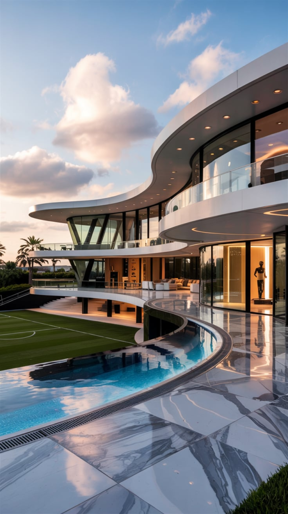 Luxury mansion Bloxburg house exterior