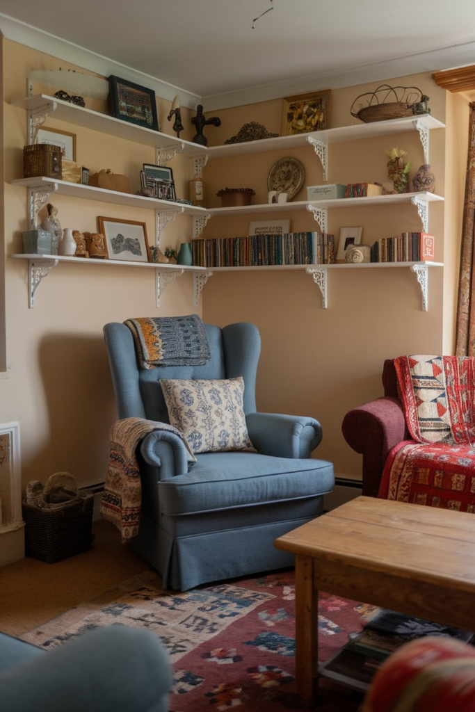 Cozy English cottage interior