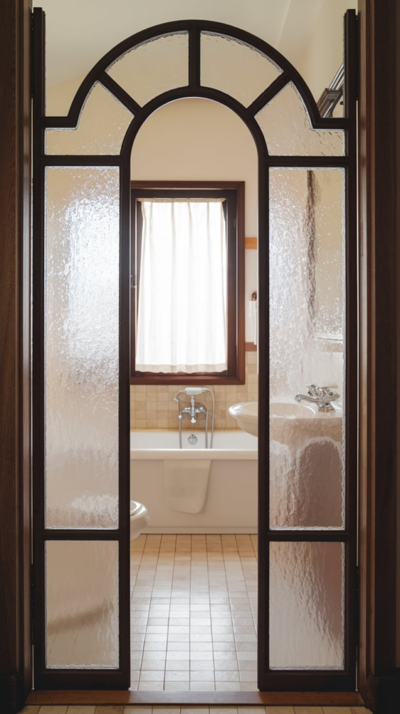 Bi-fold door in a closet