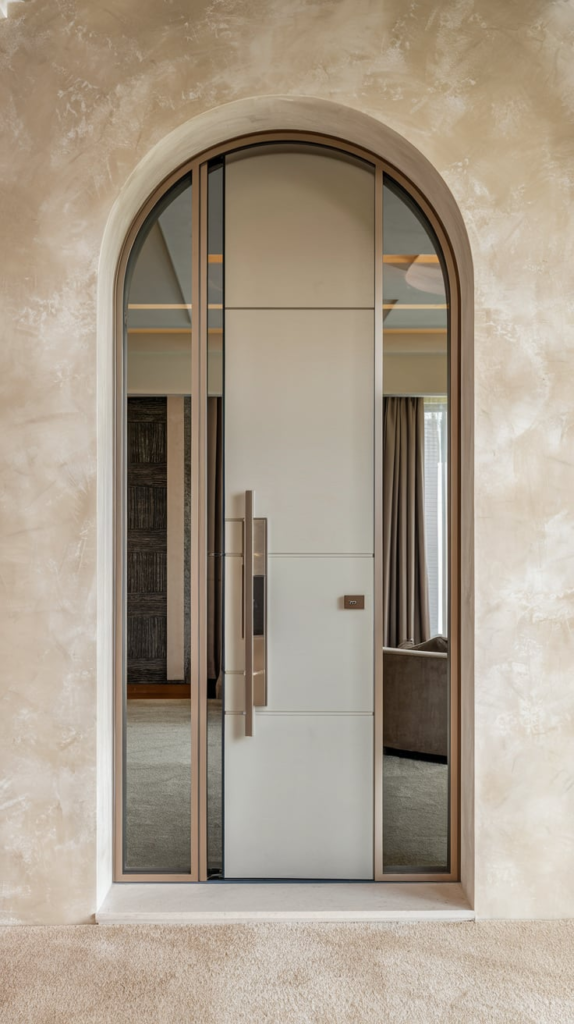 Sleek flush door