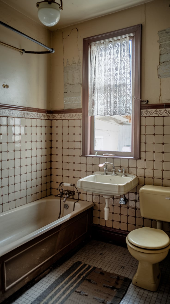 Open and airy bathroom