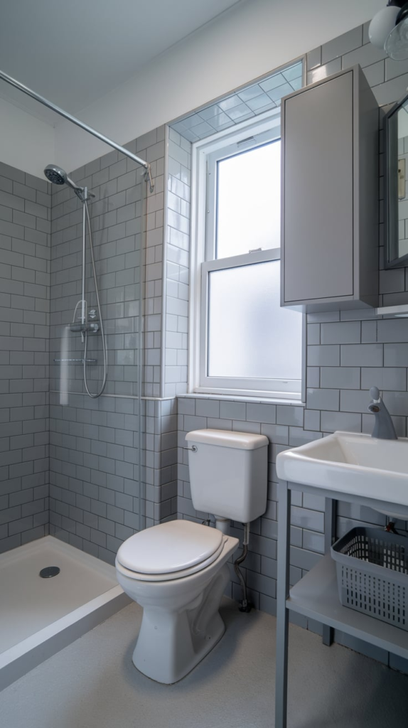 Monochrome bathroom