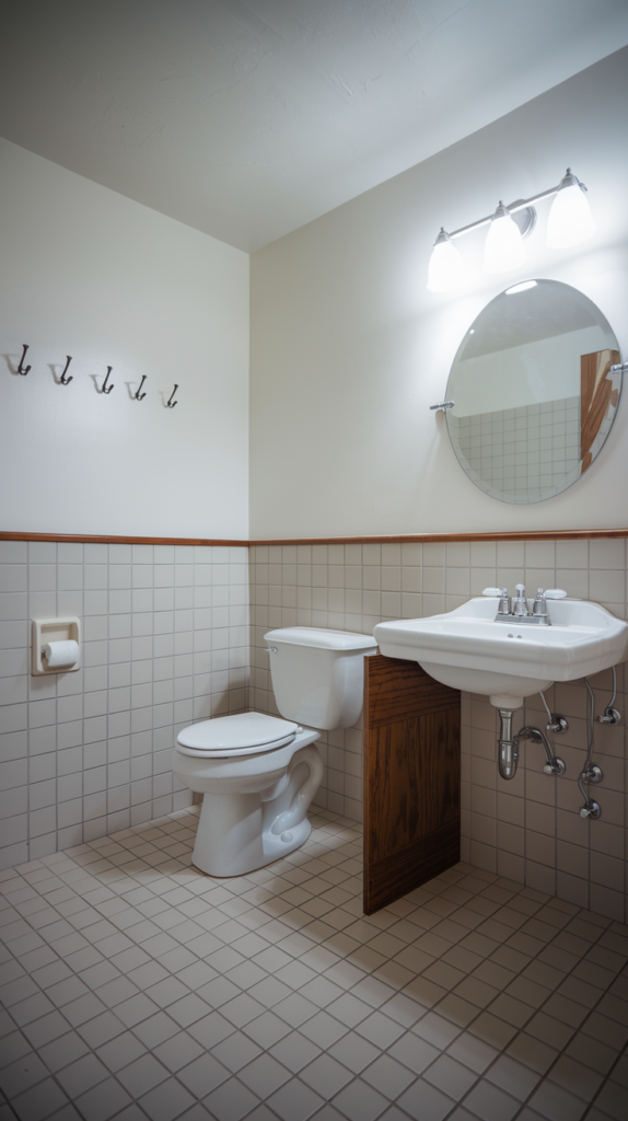 Statement bathroom lighting