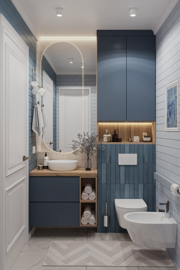 Cozy bathroom ambiance