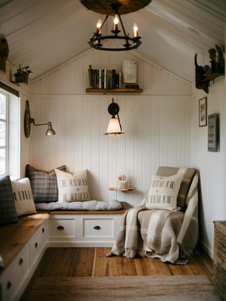 Attic reading nook